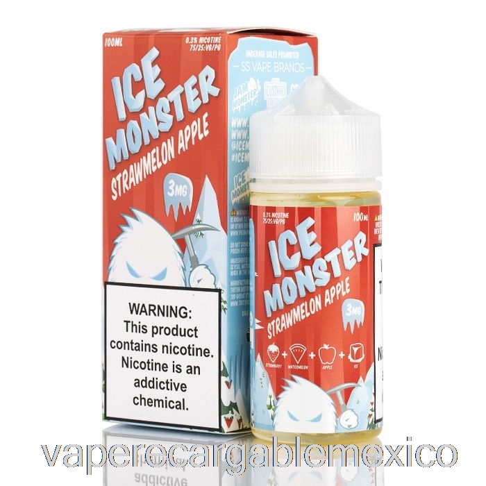 Vape Recargable Ice Fresa Melón Manzana - Ice Monster - 100ml 3mg